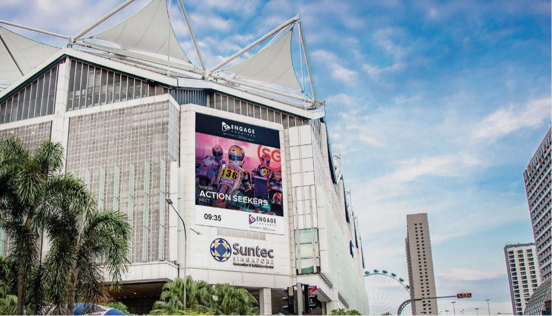 Digital OOH advertising Singapore — Suntec City digital screen