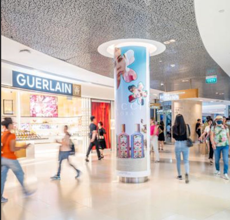 2 Pillars advertising at ION Orchard