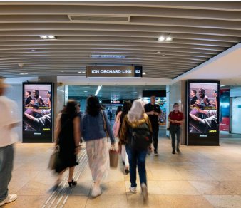 ION Link Digital Network advertising at ION Orchard